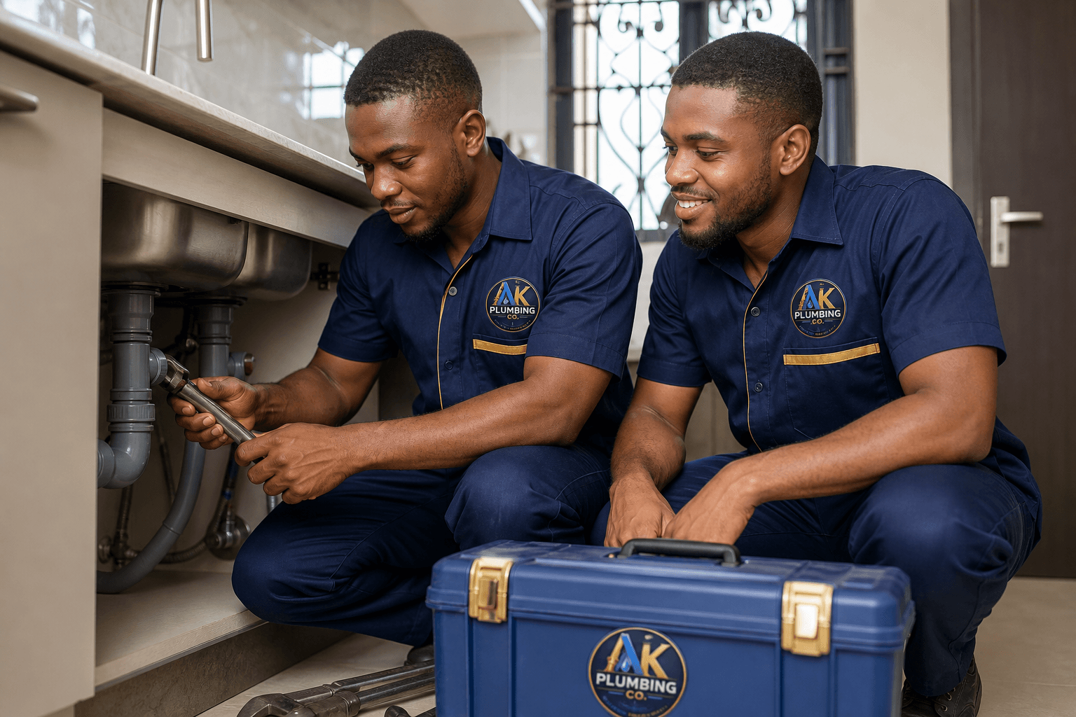 AK Plumbing Co. professional team at work